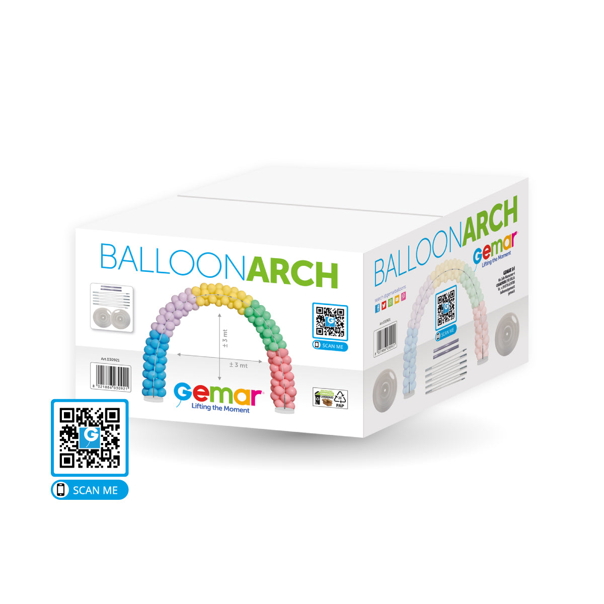 Ilmapallokaari runko 3 m