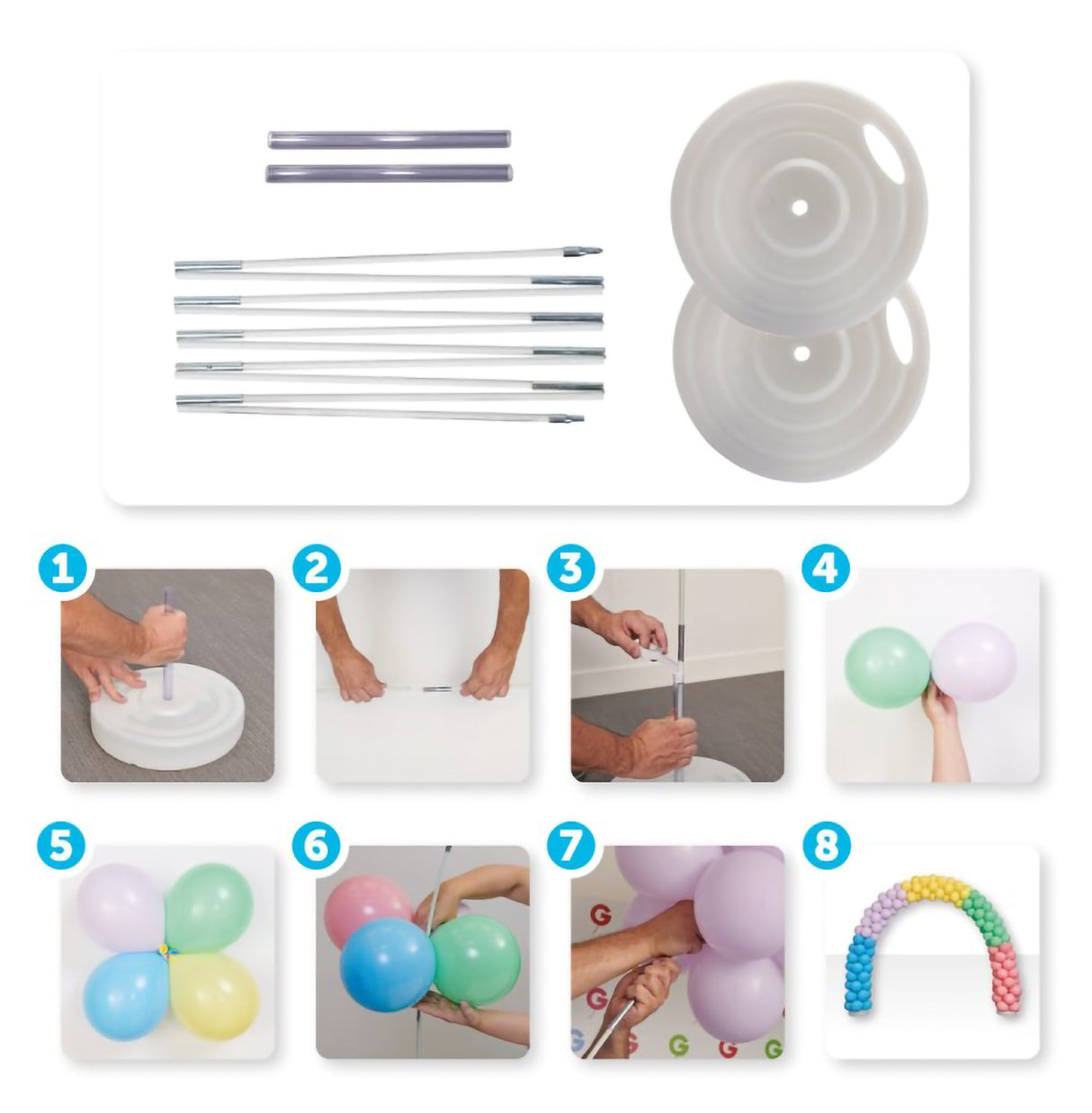 Ilmapallokaari runko 3 m