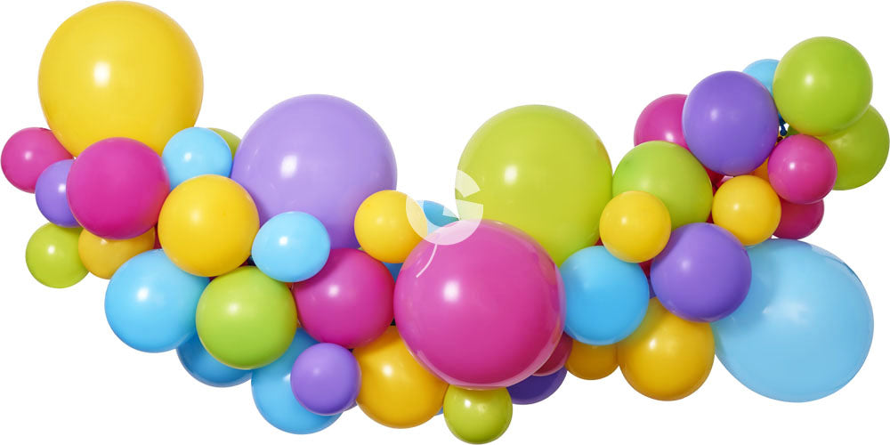 DIY Ilmapallokaari värikäs