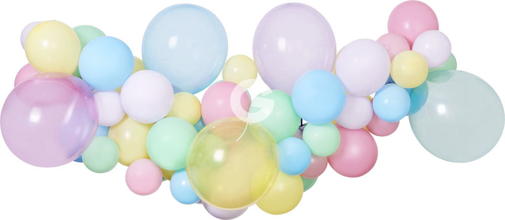 DIY Ilmapallokaari pastellivärit