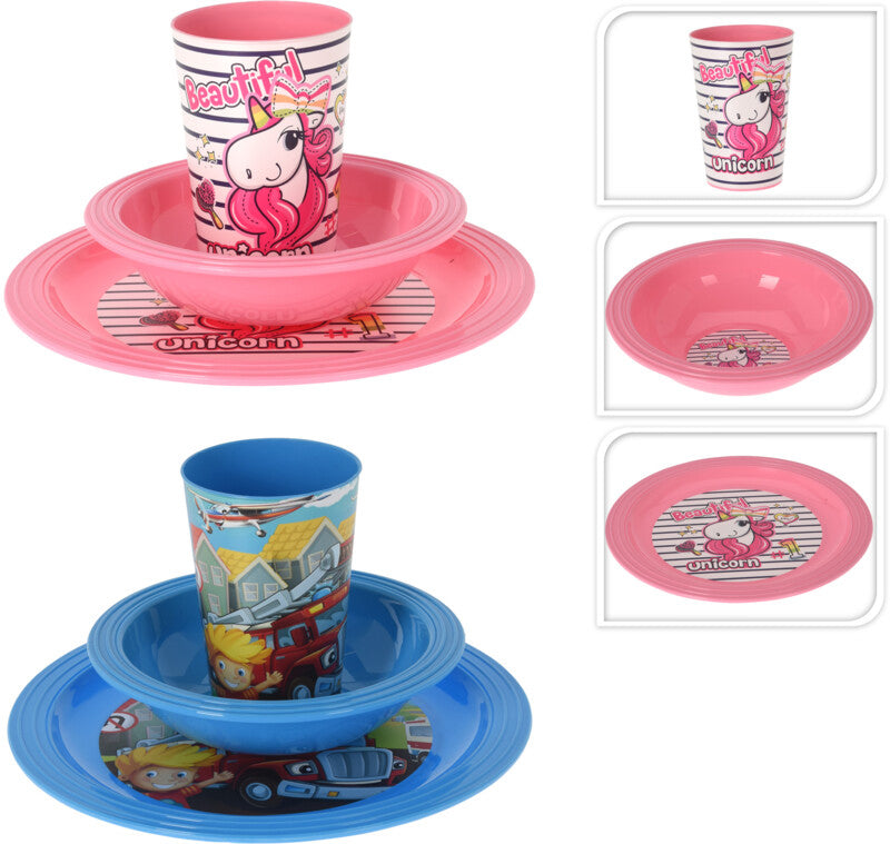 Ruokailusetti 3 osaa