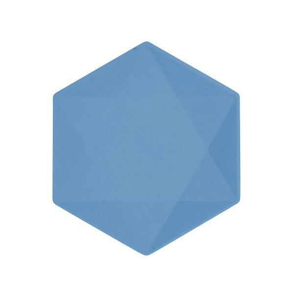 Vert Decor kuusikulmainen keskikokoinen lautanen, tummansininen 6 kpl/pkt