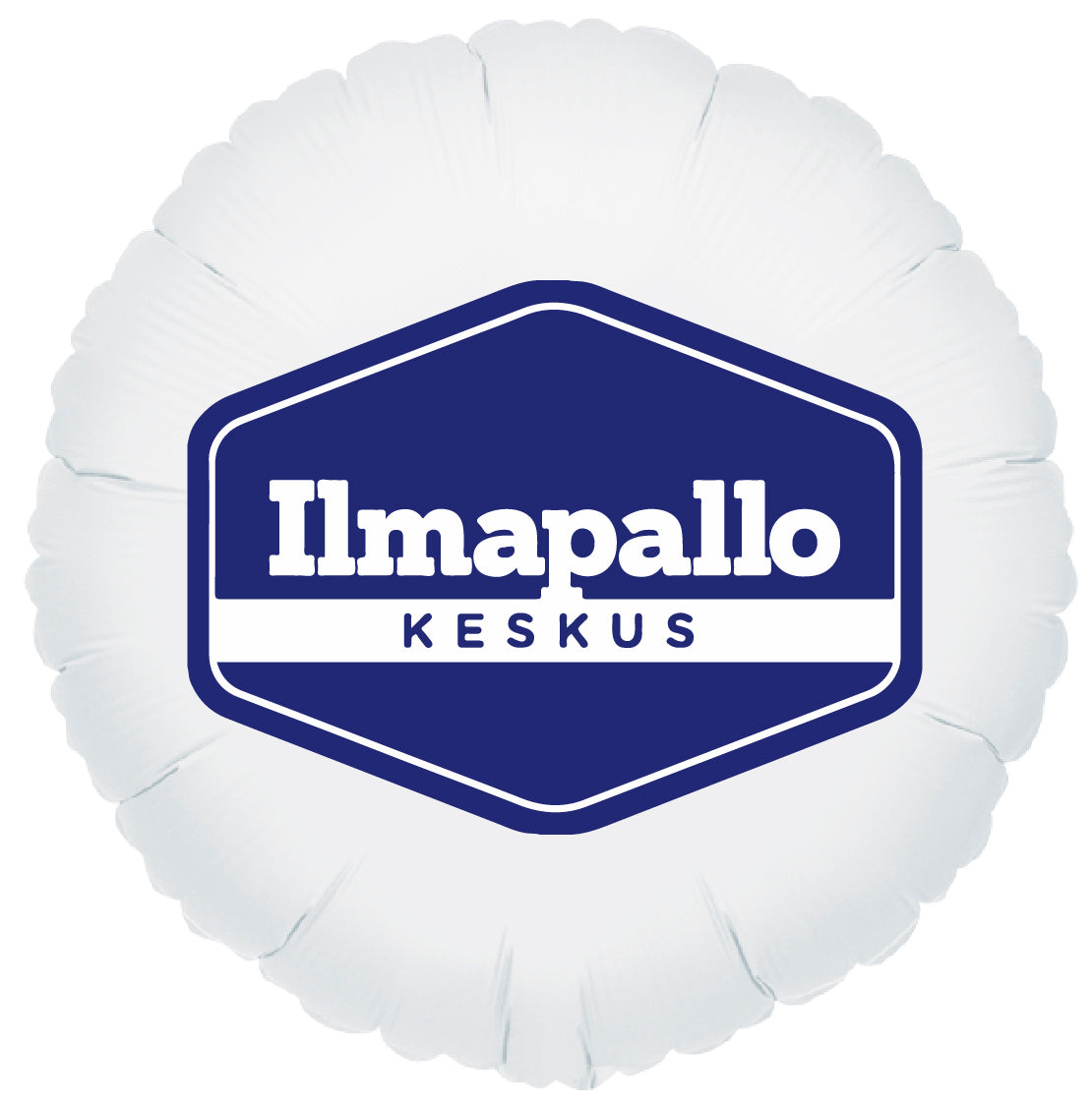 Mainosfoliopallo 45 cm, 1-väripainatus, 2-puoleinen painatus