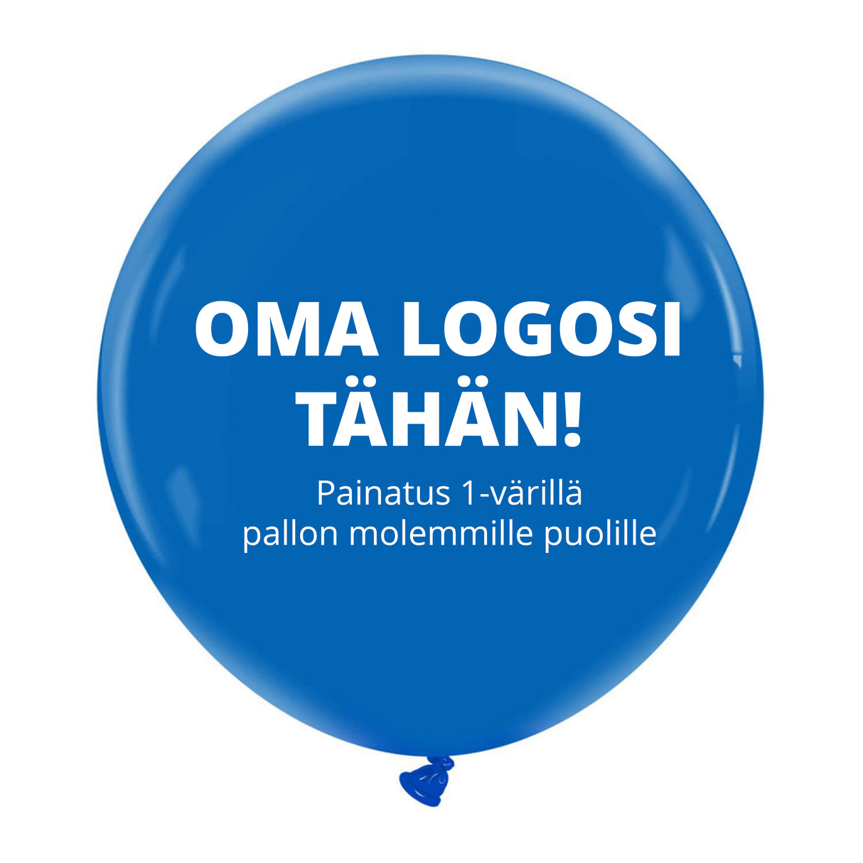 Mainosjättikumipallot 60 cm 1-väripainatuksella