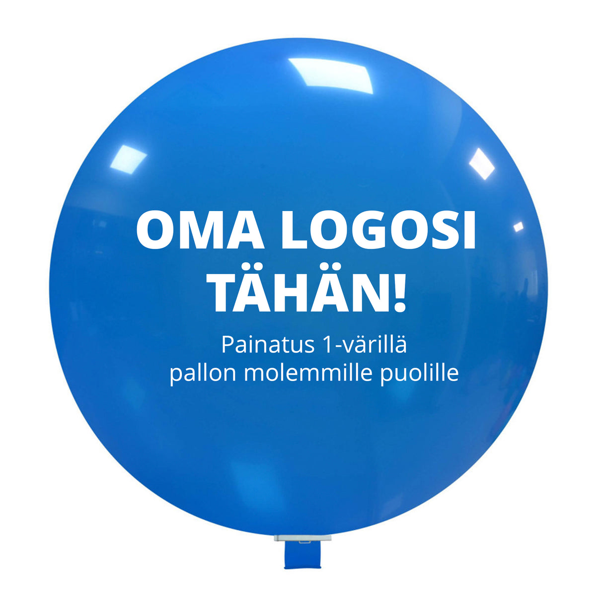 Mainosjättikumipallot 120 cm 1-väripainatuksella