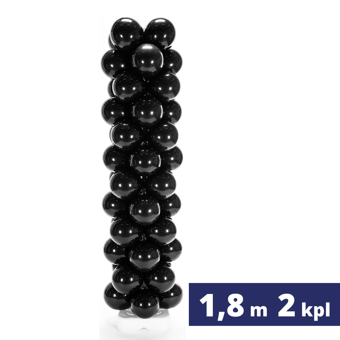 2 kpl Black Friday Ilmapallopylväs 1,8 m toimitettuna koko Suomeen