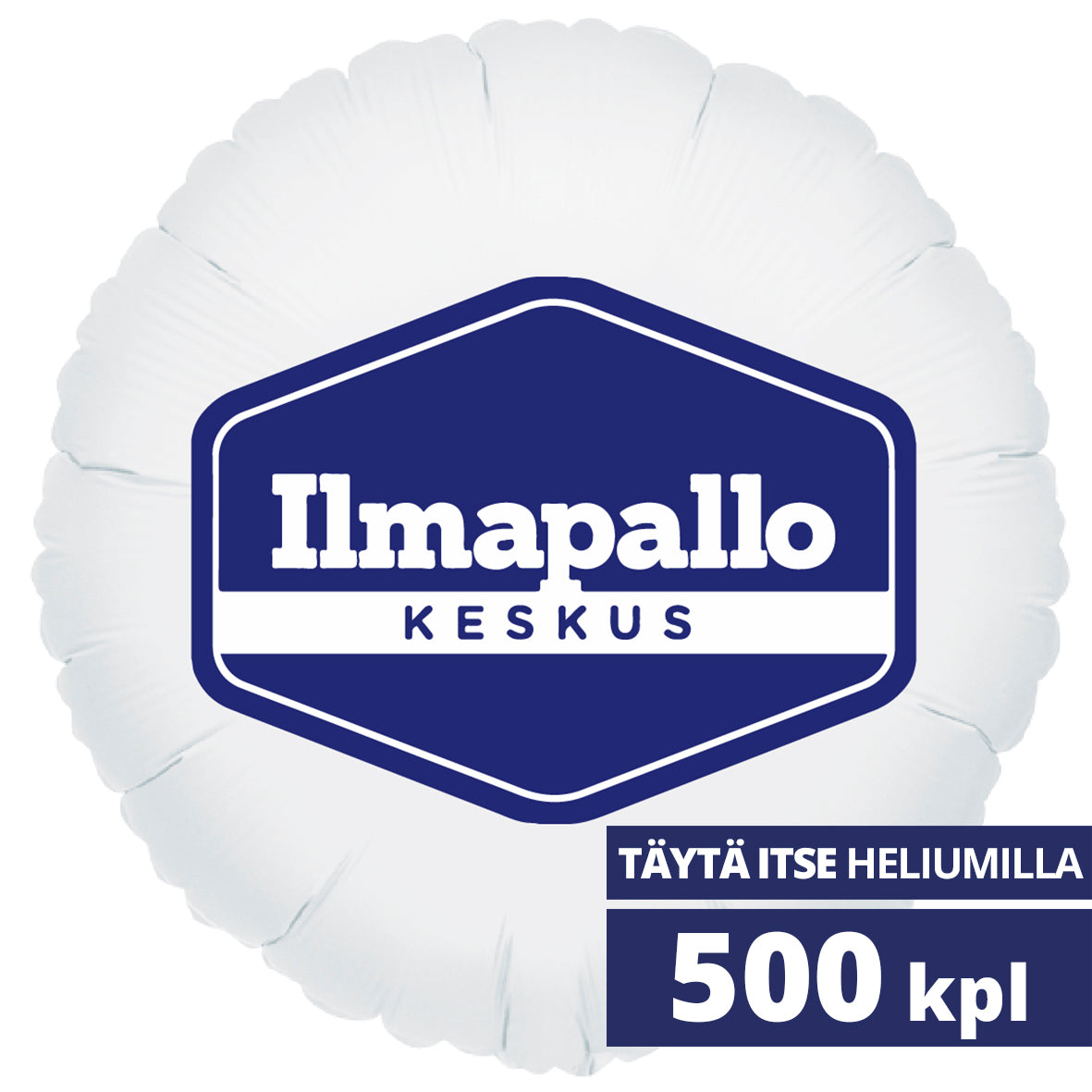 500 mainosfoliopalloa heliumkaasulla, 1-väripainatus