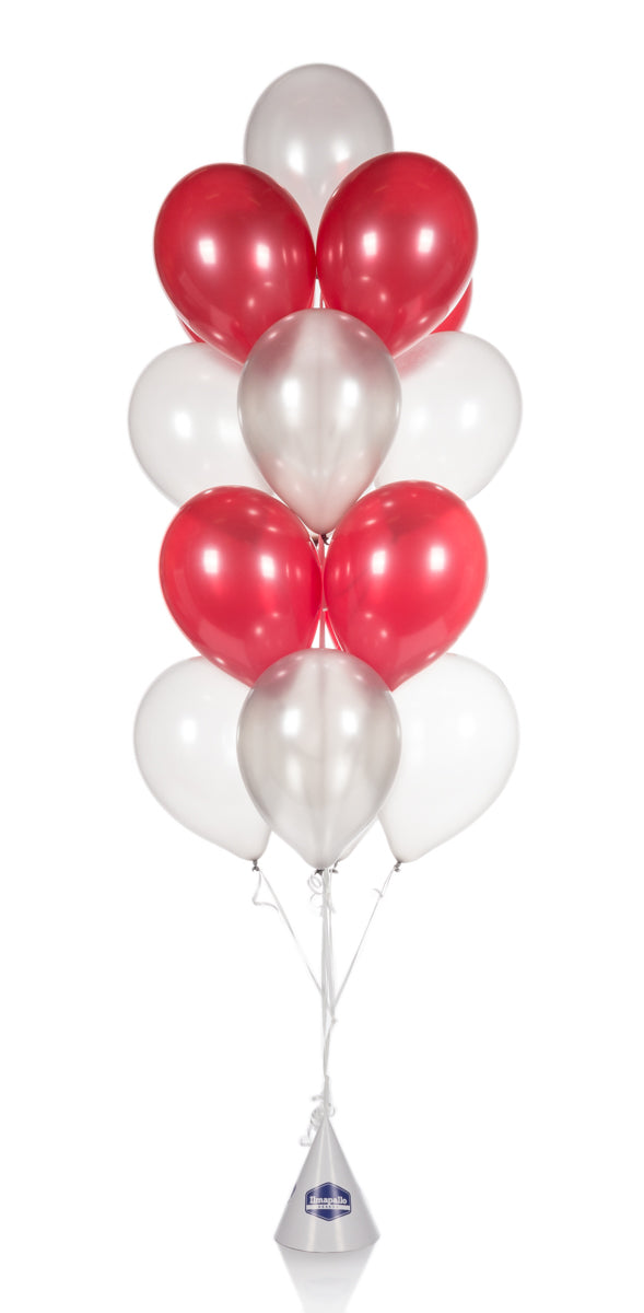 Lattianippu kumipalloista, korkeus n, 2 m