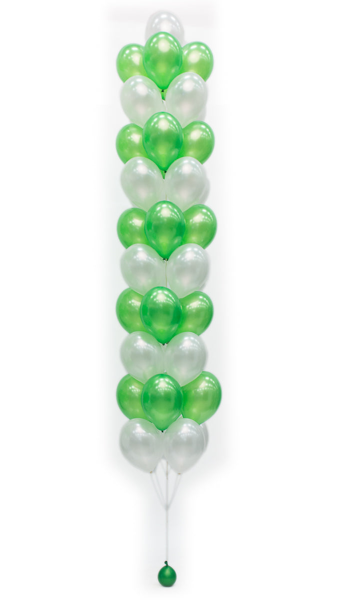 Lattianippu kumipalloista, korkeus n, 4,5 m