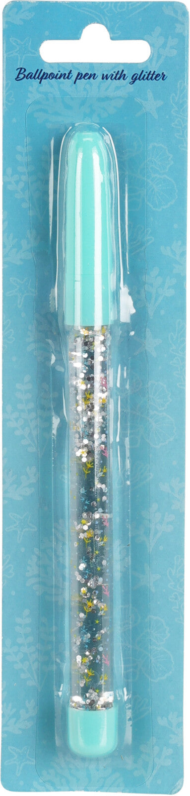 Kuulakärkikynä glitter lajitelmatuote, 2 erilaista