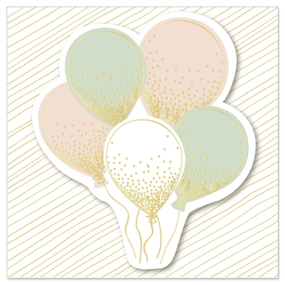 Mini onnittelukortti Ilmapallot