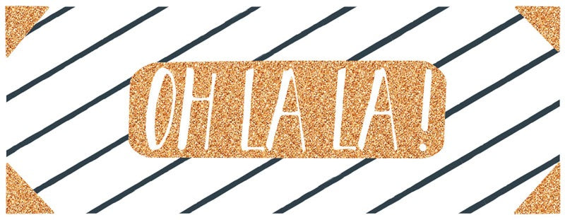 Onnittelukortti 21 x 8 cm - Oh La La