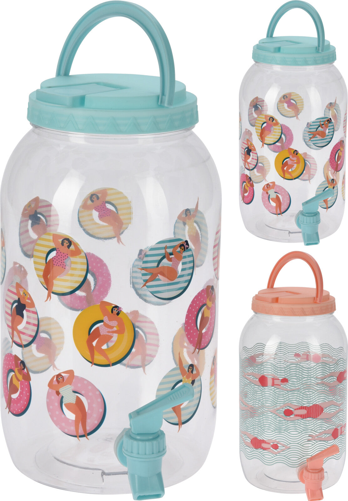 Pool party juoma-annostelija hanalla 1 kpl (2 erilaista vaihtoehtoa)