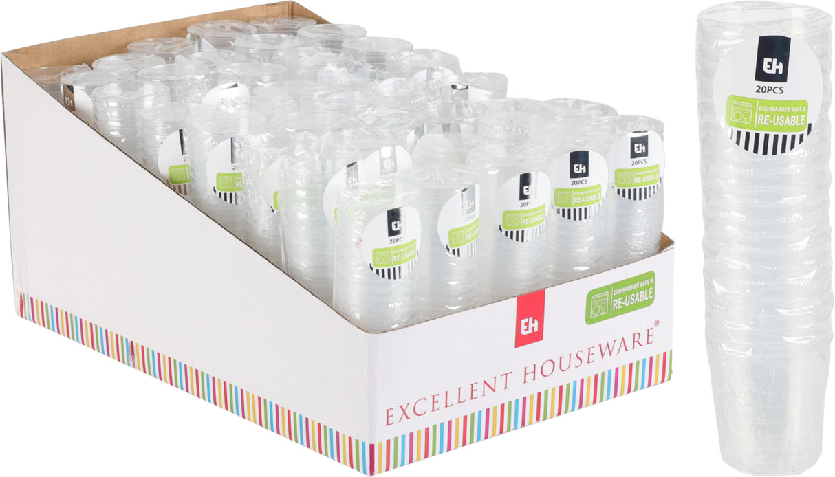 Shottilasi 30 ml konepestävä 20 kpl/pkt läpinäkyvä