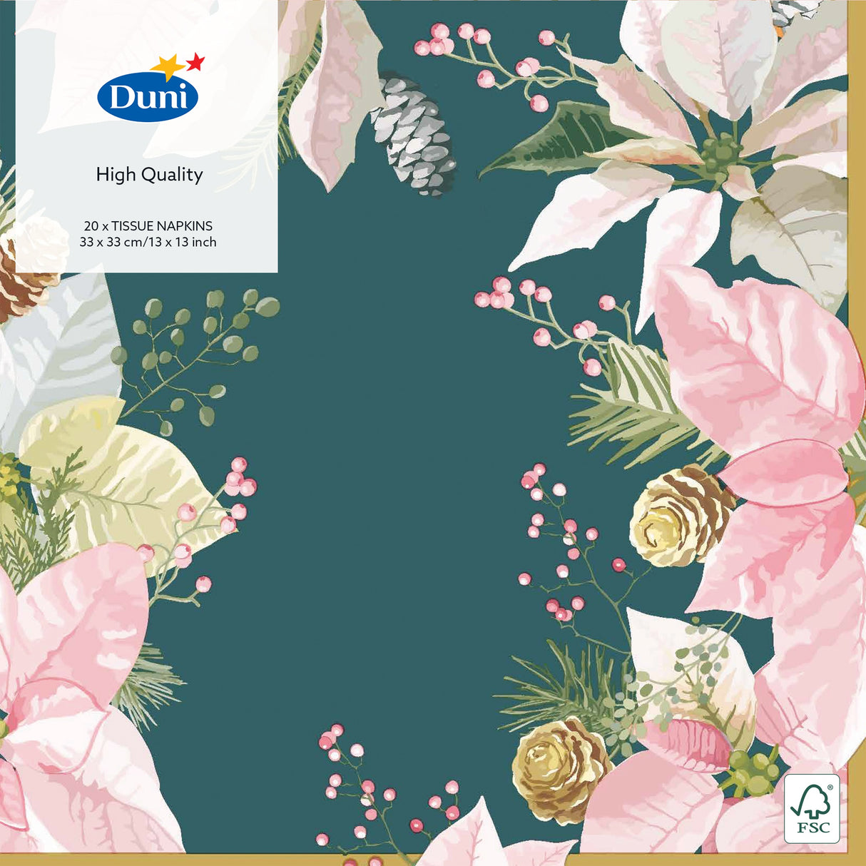 Joulutähti suuri lautasliina 20 kpl/pkt