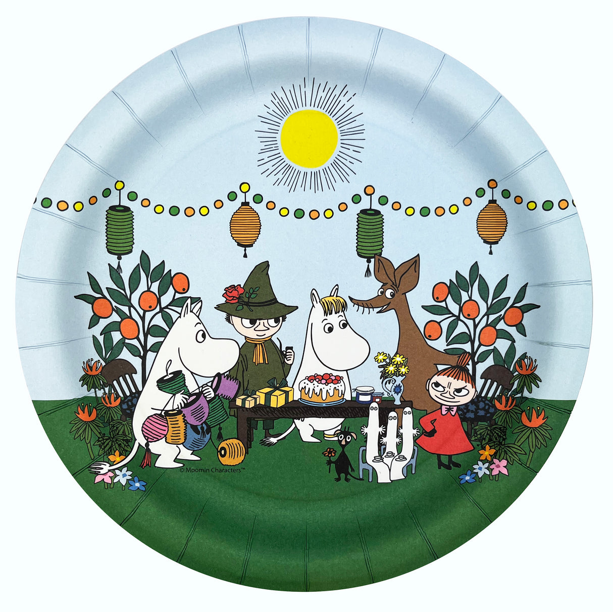 Muumi pahvilautanen 23 cm 8 kpl/pkt