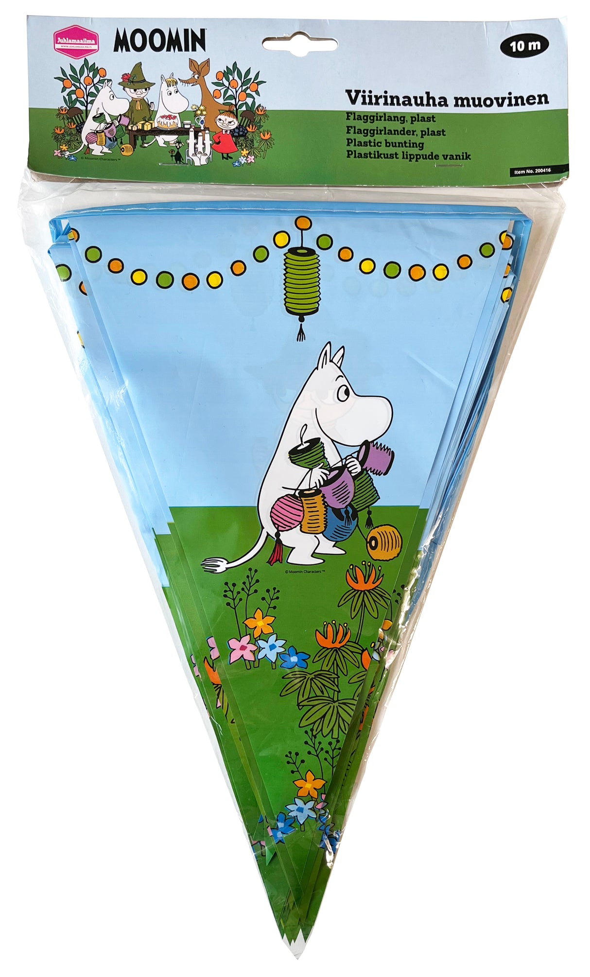 Muumi viirinauha muovia 10 m