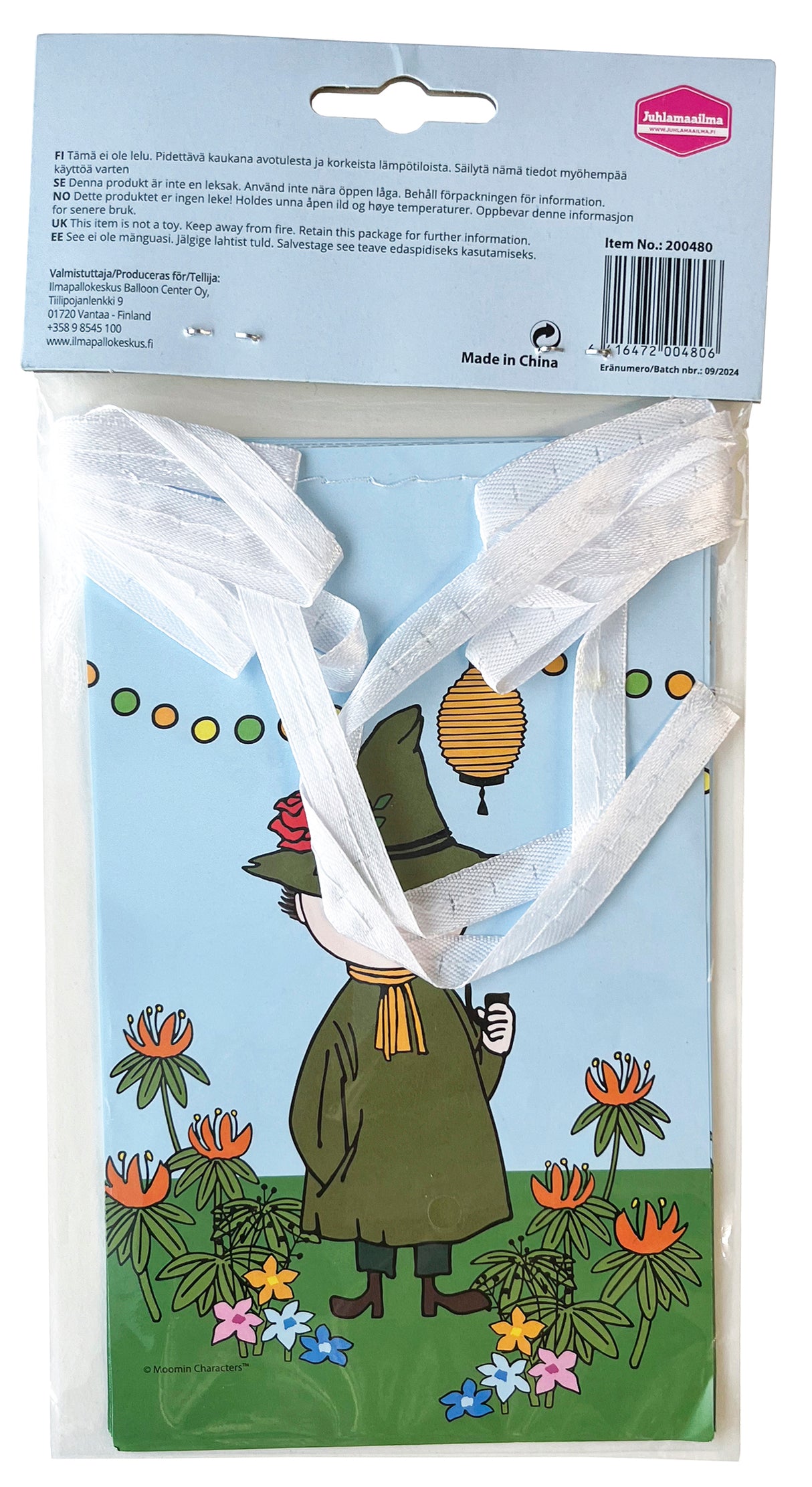 Muumi viirinauha paperinen 3 m