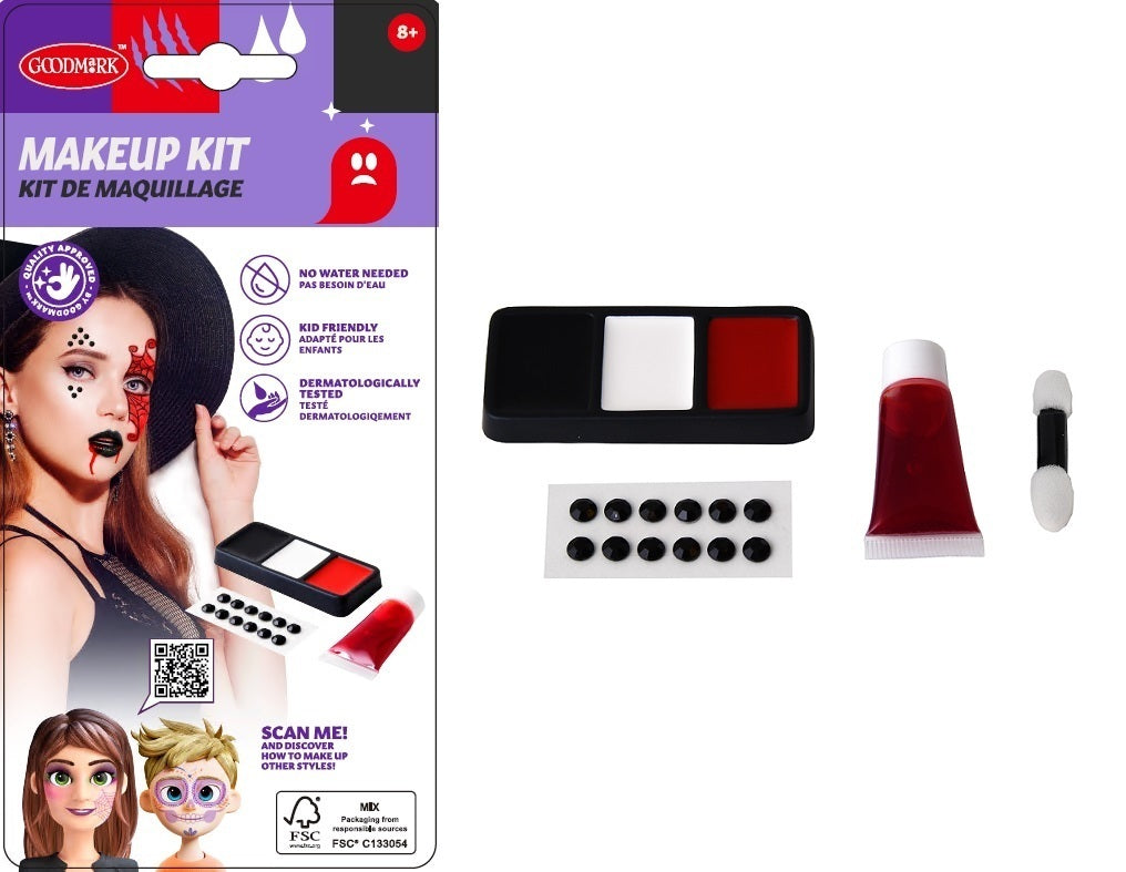 Mini maskeeraussetti punainen