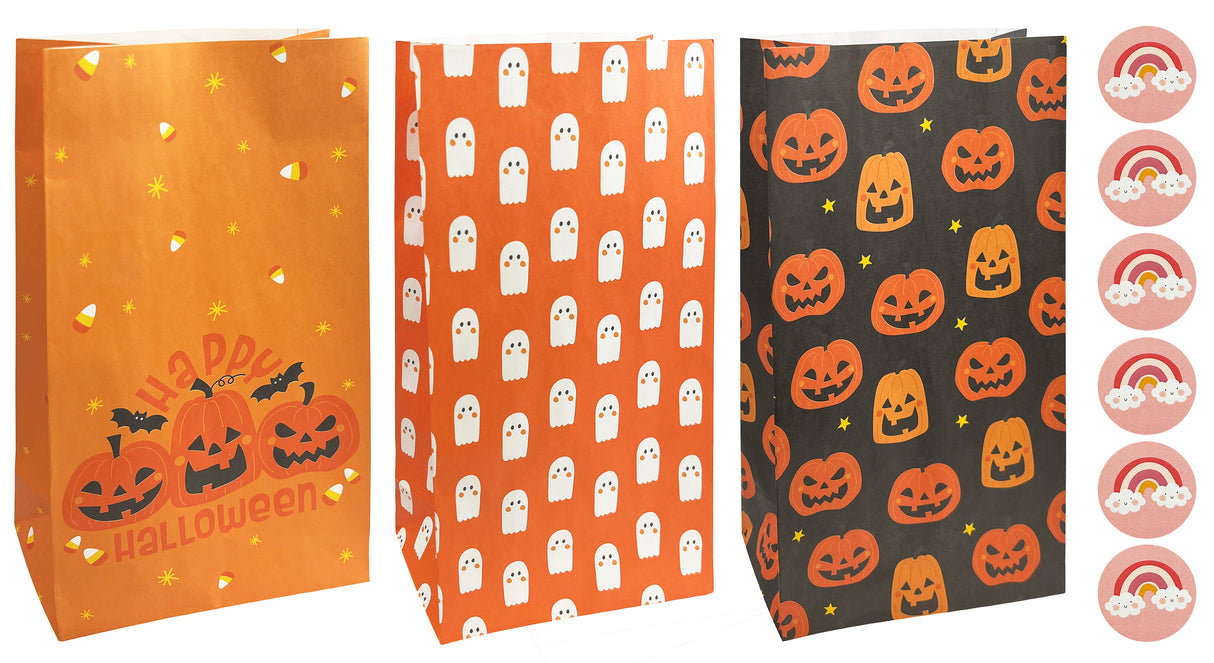 Halloween paperipussit 6 pss/pkt