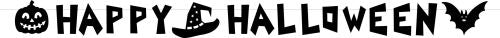 Kirjainnauha Happy Halloween