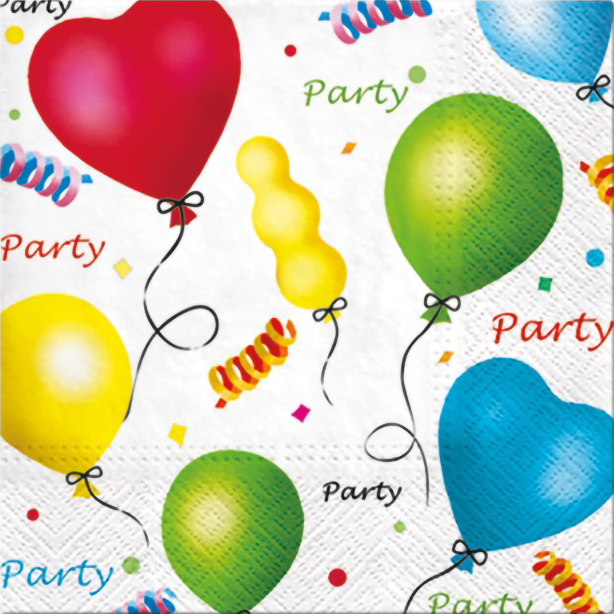 Suuri lautasliina 33 x 33 cm ilmapallot 20 kpl/pkt