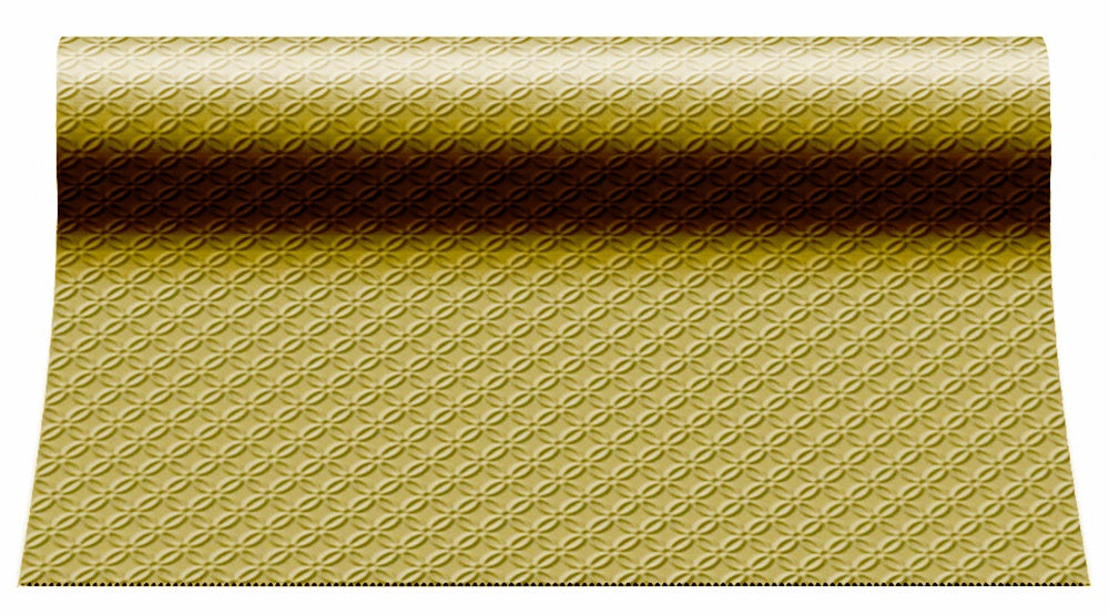 Kaitaliina kohokuvioitu kullanvärinen 33 x 480 cm