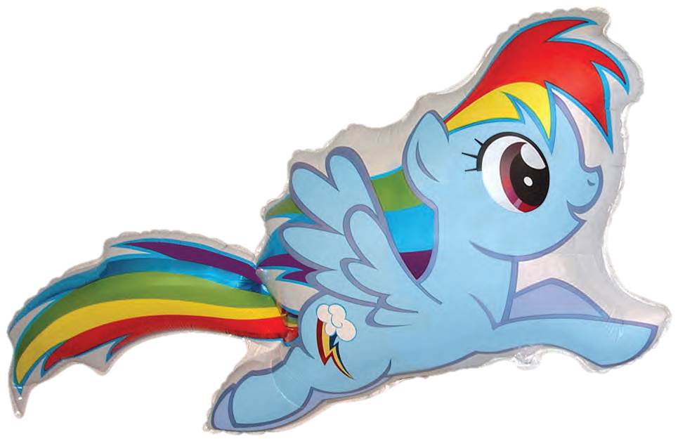 My Little Pony Rainbow Dash muotofoliopallo 5 kpl/pkt