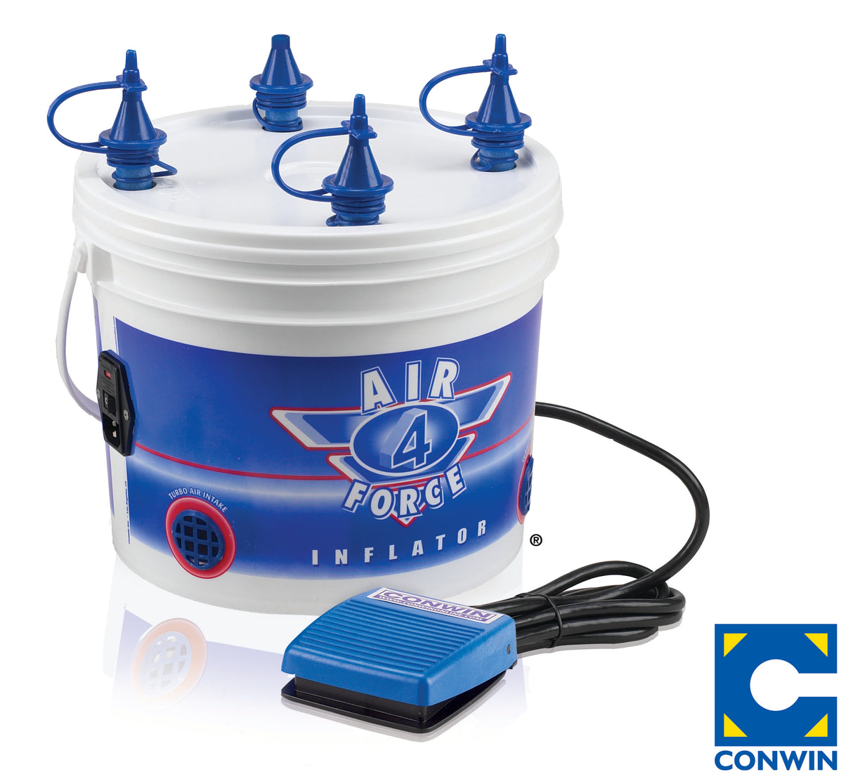 Air Force 4 220V ilmapuhallin sis. jalkapedaalin