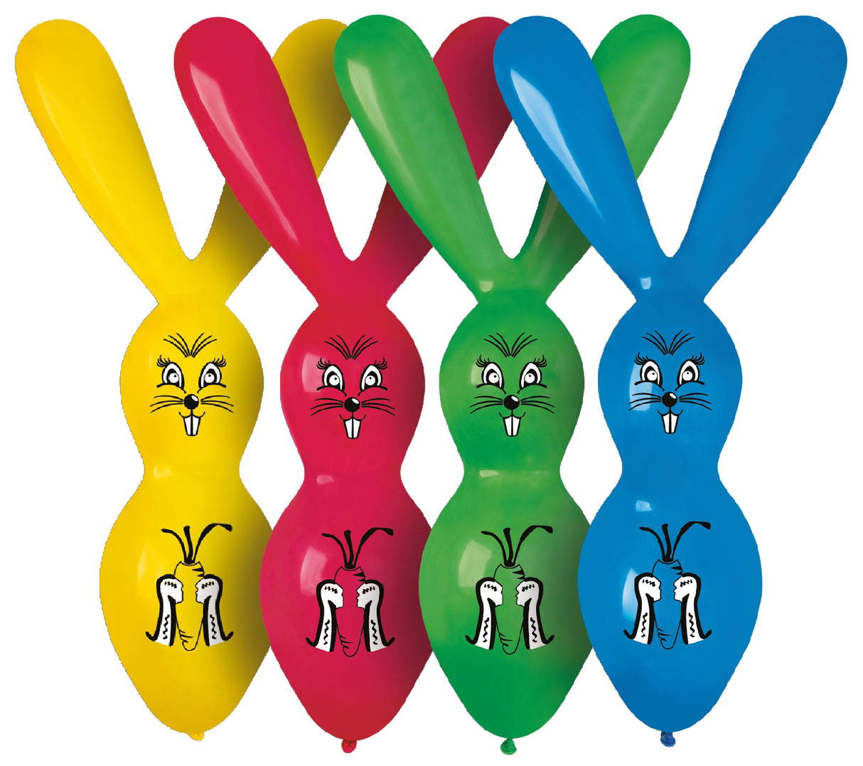 Pupu muotoilmapallo 4 kpl/pss