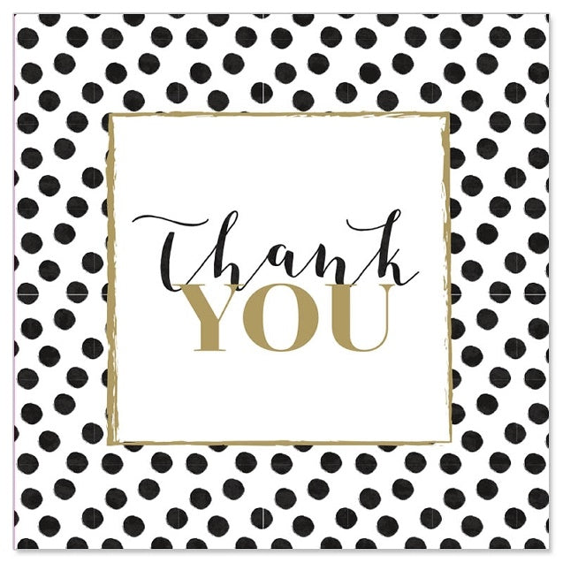 Mini onnittelukortti - Thank you