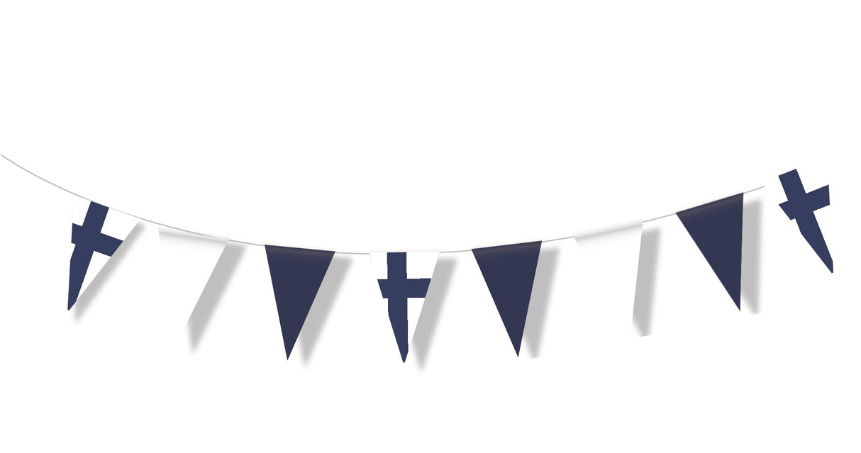 Suomen lippu viirinauha 30 x 20 cm - 10 m