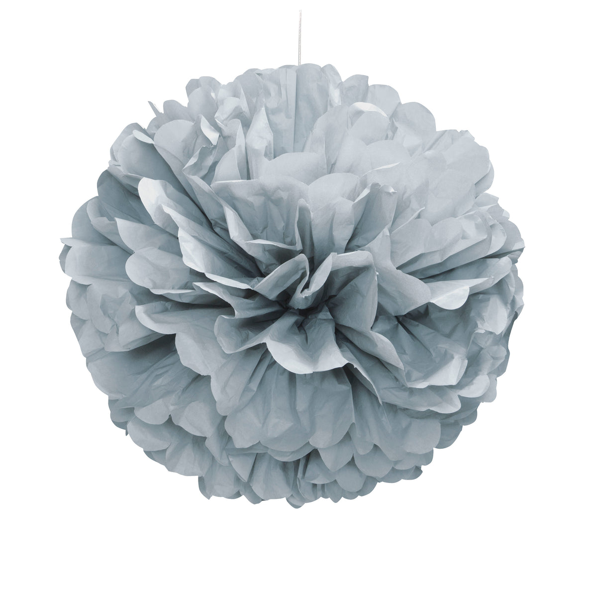 Pom Pom hopeanvärinen koriste, halk. 41,6 cm