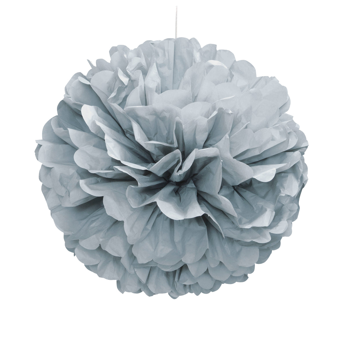 Pom Pom hopeanvärinen koriste, halk. 41,6 cm