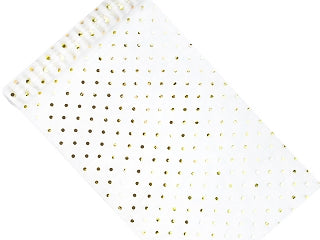 Organza hopea-kulta pilkullinen 900 x 36 cm