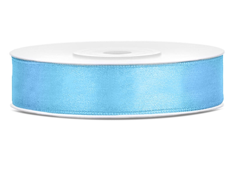 Satiininauha 12mm/25m, vaaleansininen