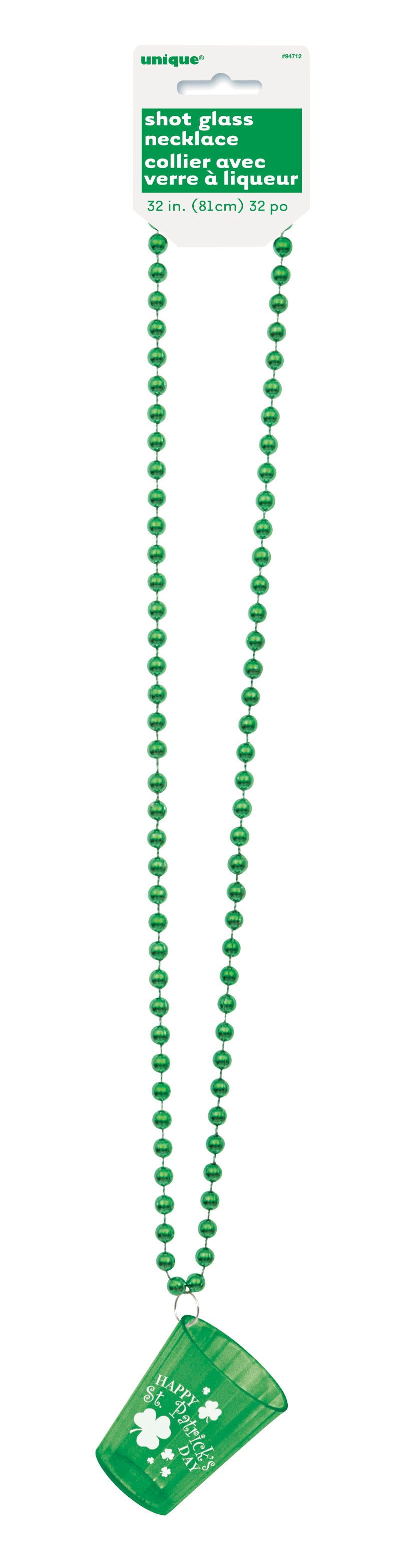 Shottilasi kaulanauhassa, St Patrick´s Day