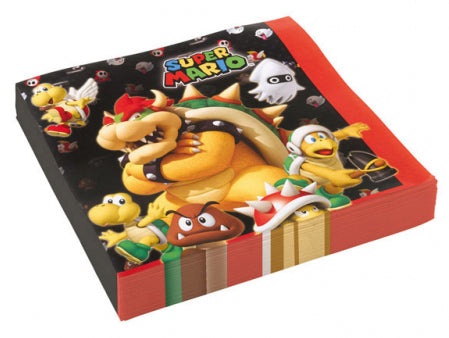 Super Mario suuri lautasliina 20 kpl/pkt