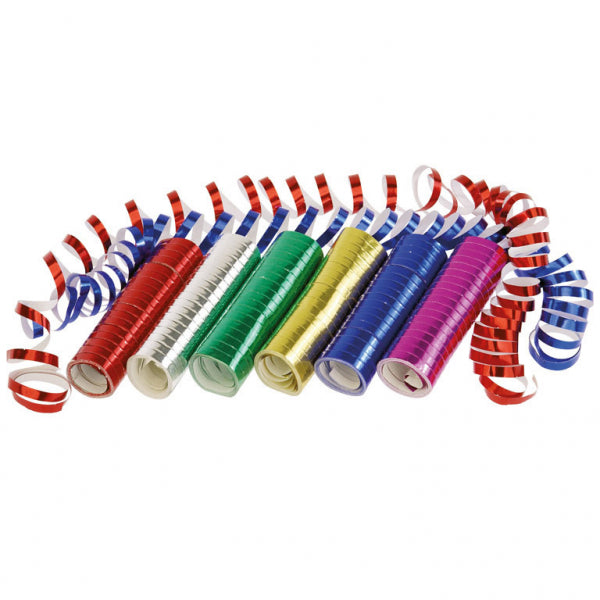 Serpentiini metallinhohto värilajitelma 6 eri väriä 0.7x 400 cm