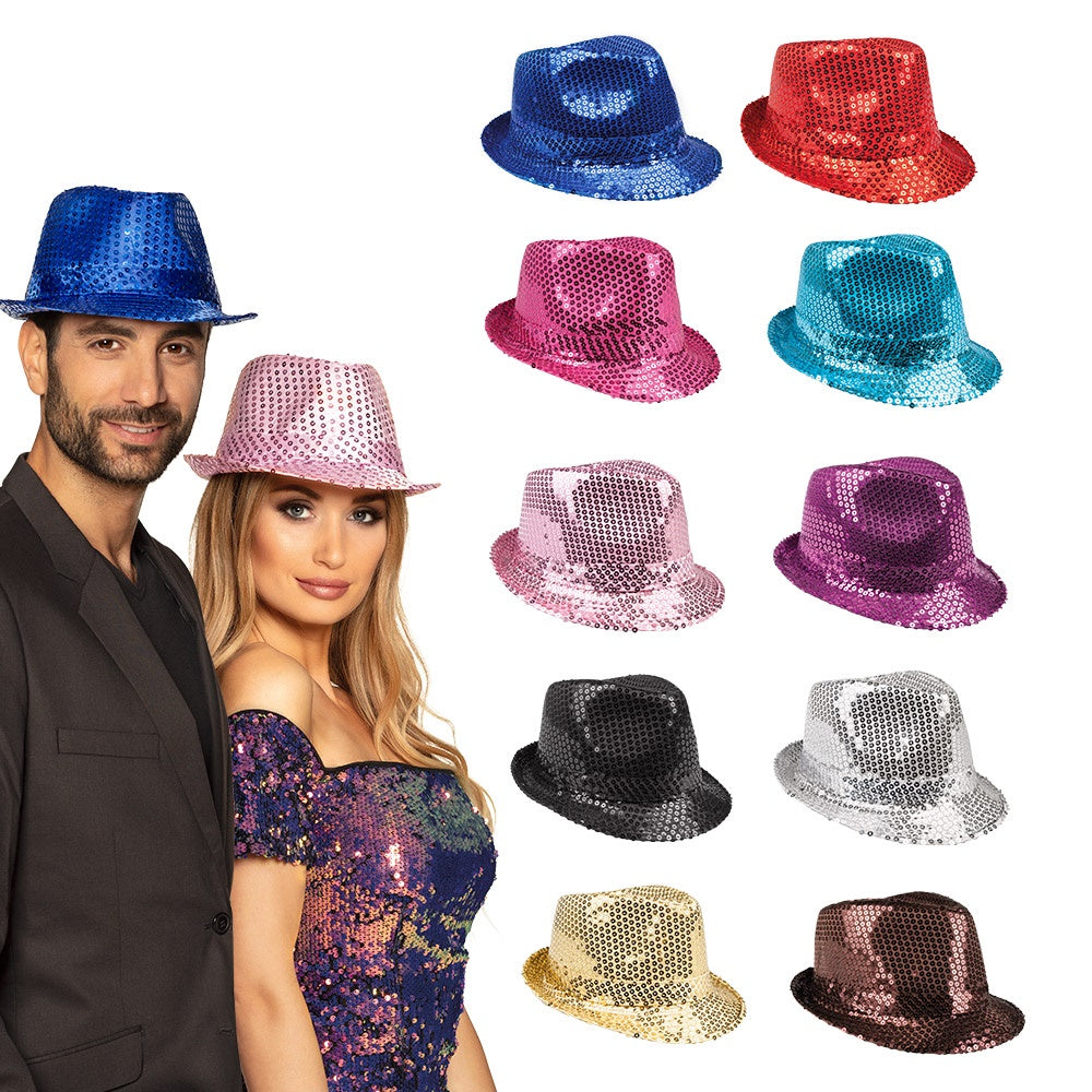 Popparin paljettihattu 1 kpl/pkt lajitelmatuote eri värivaihtoehtoja