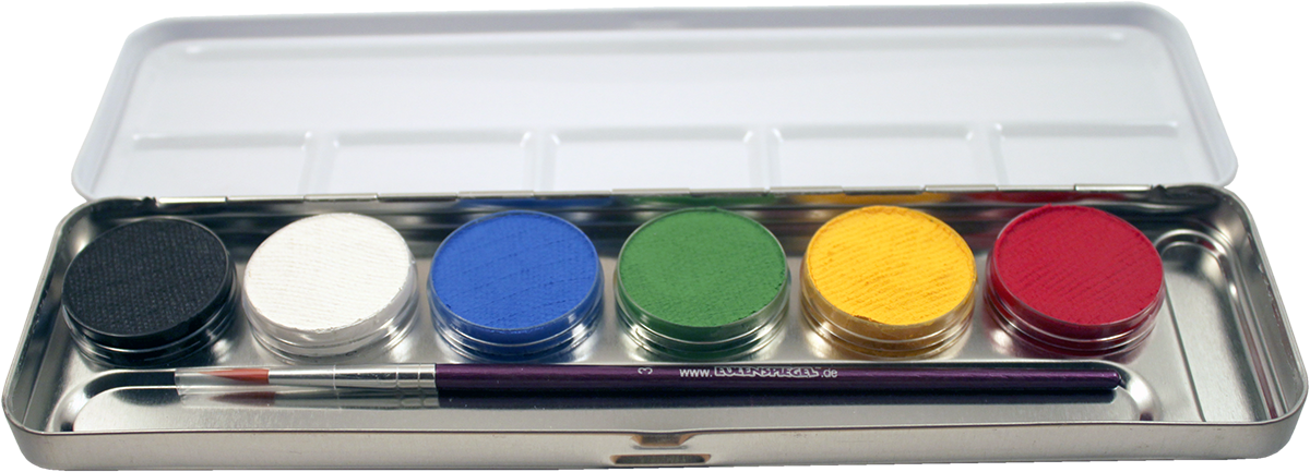 Kasvoväripaletti 6 x 3,5 ml