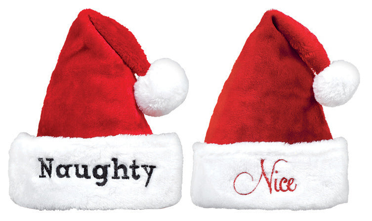 Tonttulakki naughty ja nice 2 kpl/pkt