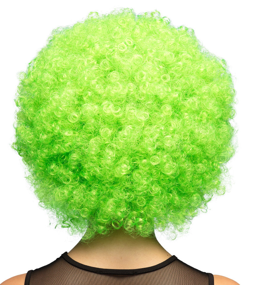 Peruukki afro, vihreä