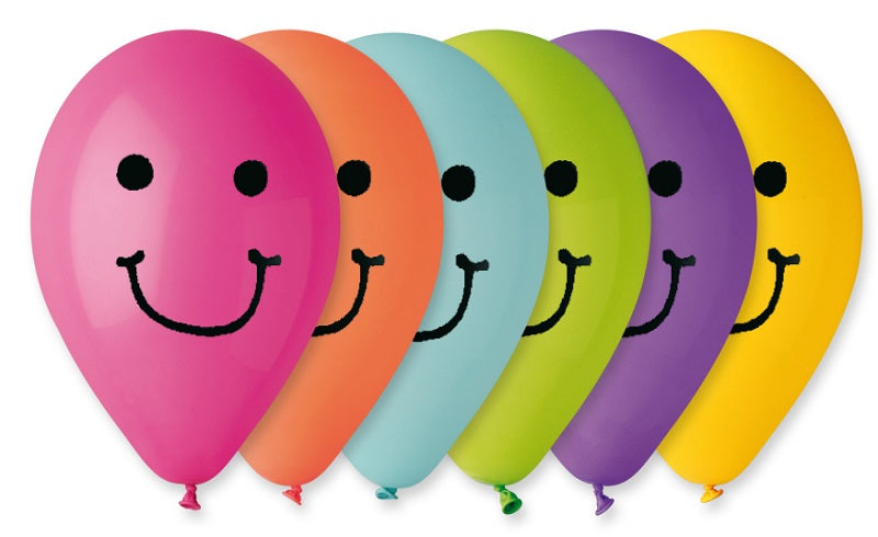 Hymynaama ilmapallo 30 cm 6 kpl/pss