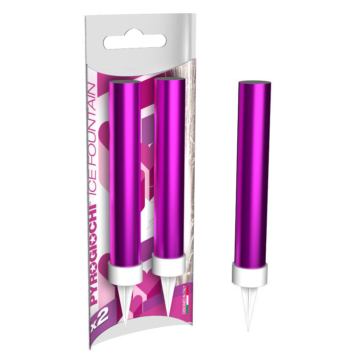 Sädesuihkukynttilä pinkki 2 kpl/pkt K18