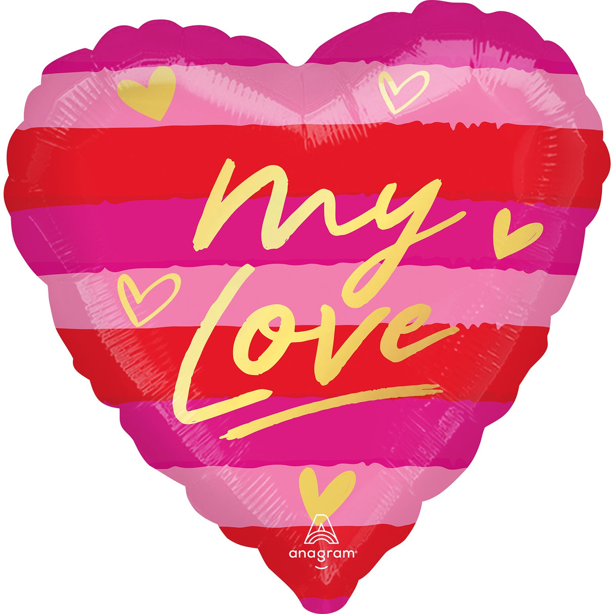 My Love sydän foliopallo