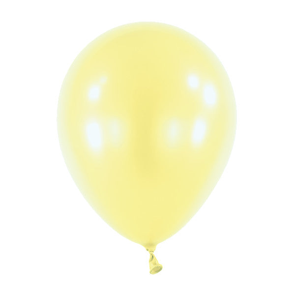 Ilmapallo metallinhohto vaaleankeltainen 28 cm 50 kpl/pss