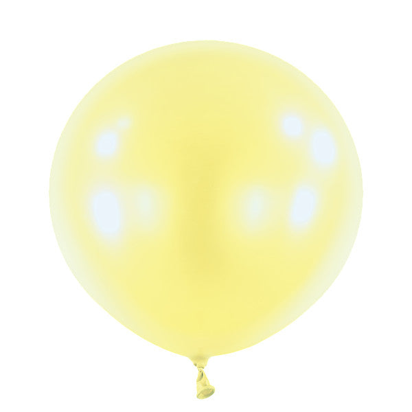 Ilmapallo metallinhohto vaaleankeltainen 60 cm 4 kpl/pss
