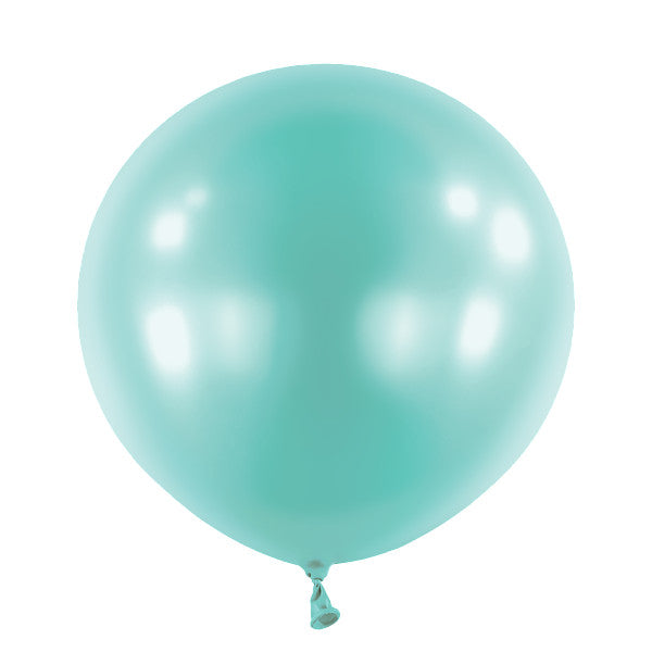 Ilmapallo metallinhohto turkoosi 60 cm 4 kpl/pss