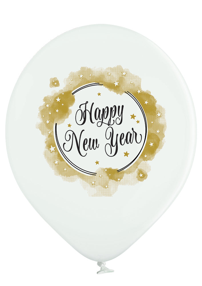 Happy New Year ilmapallo 30 cm 6 kpl/pss